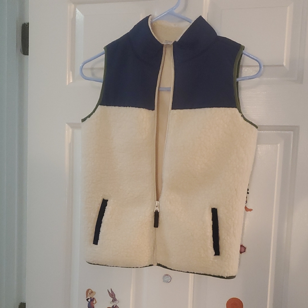 Carter's Navy and Cream Fleece Vest